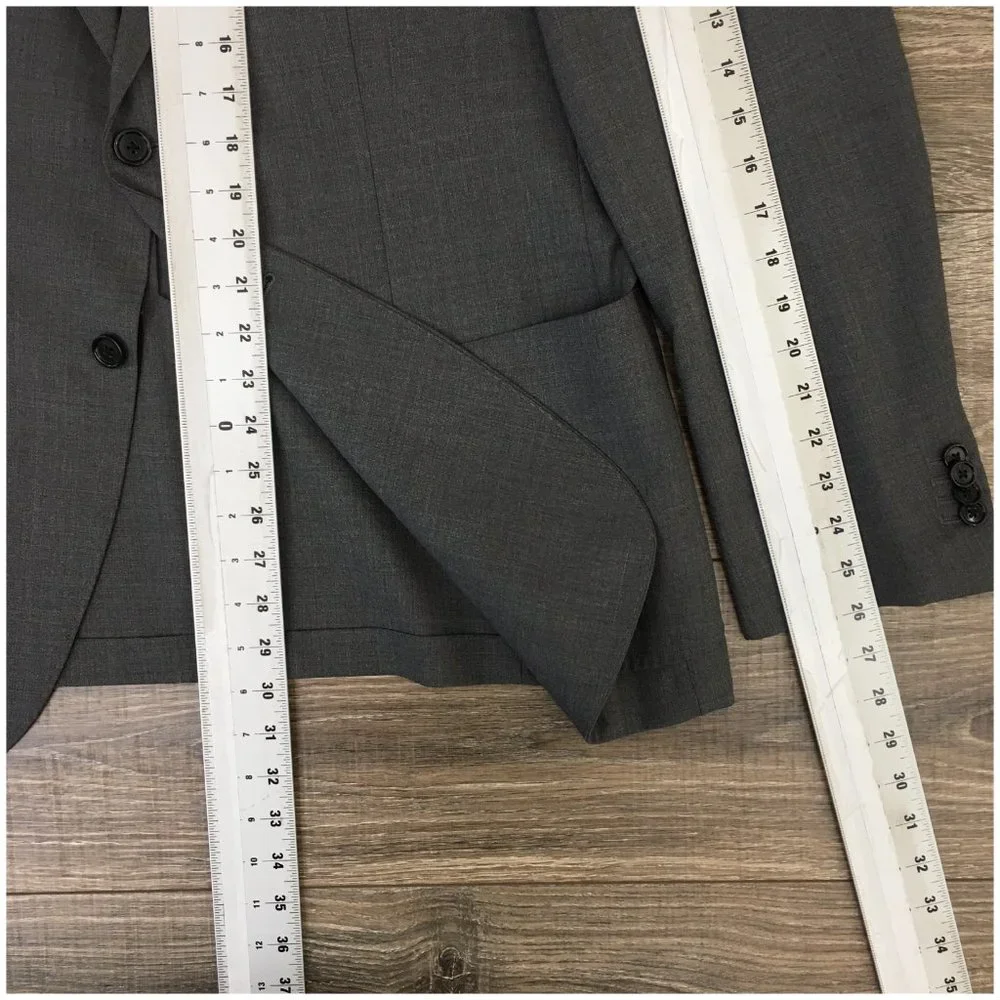 Banana Republic Mens Blazer Sport Coat Two Button‎ Jacket Wool 46R Casual Suits